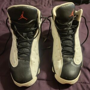 Black and White Air Jordan 13’s Sneakers